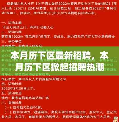 历下区掀起招聘热潮，背景、事件与影响分析