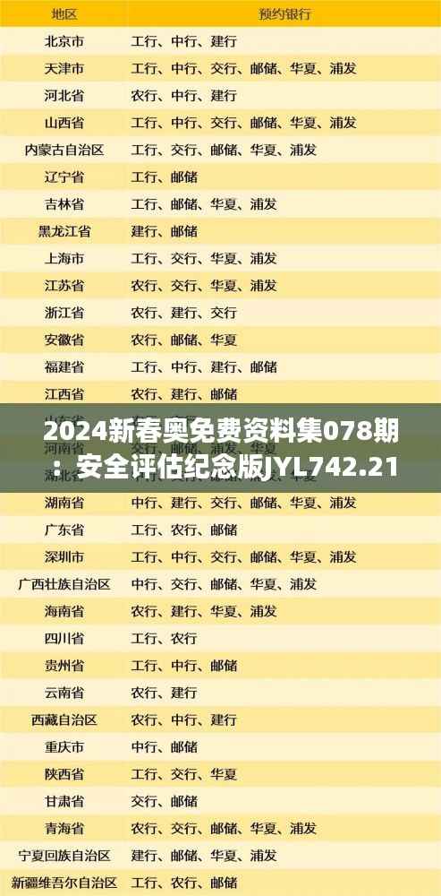 2024新春奥免费资料集078期：安全评估纪念版JYL742.21