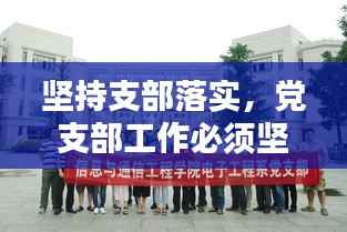坚持支部落实,党支部工作必须坚持践行